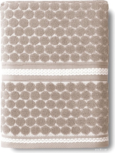 Полотенце Verossa Dots tactille 70x140 (кофе/белый)