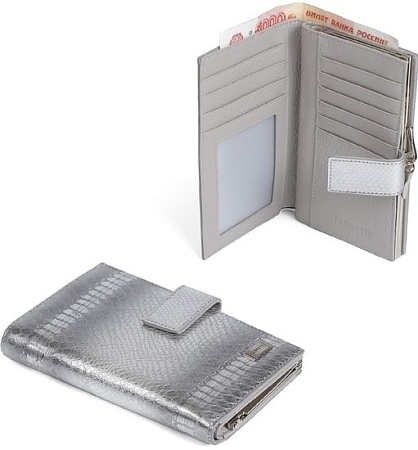 Кошелек Fabretti 6042T-42 (серебряный)