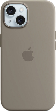 Чехол для телефона Apple MagSafe Silicone Case для iPhone 15 (глина)