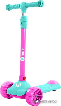 Трехколесный самокат Ricos Magic MS300 (голубой/розовый)