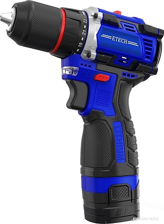 Дрель-шуруповерт ETECH TEH-16BL (с 2-мя АКБ, кейс)
