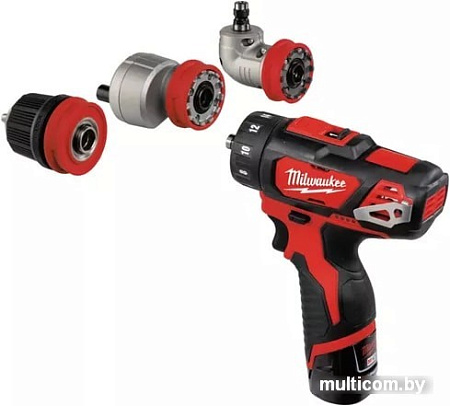 Дрель-шуруповерт Milwaukee M12 BDDXKIT-202C 4933447836 (с 2-мя АКБ, кейс)