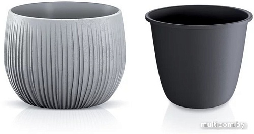 Кашпо Prosperplast Flower Pot DKB180-422U (серый)