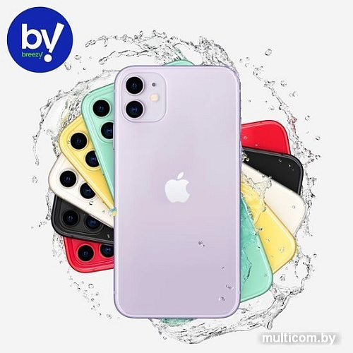 Смартфон Apple iPhone 11 256GB Воcстановленный by Breezy, грейд A (фиолетовый)