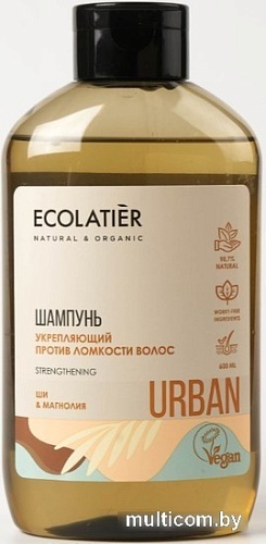 Шампунь Ecolatier Urban против ломкости волос укрепляющий ши и магнолия 600 мл