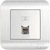 Розетка телефонная Luxar Deco RJ-11 10.048.03 (серебристый)