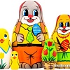 Развивающая игра Брестская Матрешка Пасхальные зайцы (набор 5 шт)