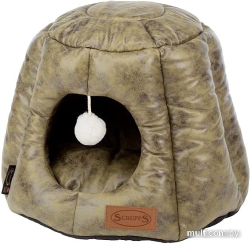 Лежак Scruffs Knightsbridge Cat Igloo 661600 (оливковый)