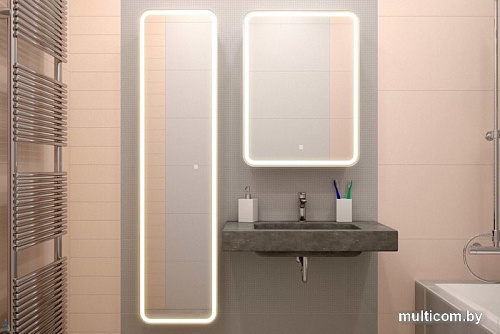 Континент Шкаф с зеркалом Elliott Led 60x80 (правый)