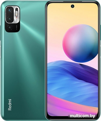 Смартфон Xiaomi Redmi Note 10T 4GB/128GB с NFC (зеленое сияние)