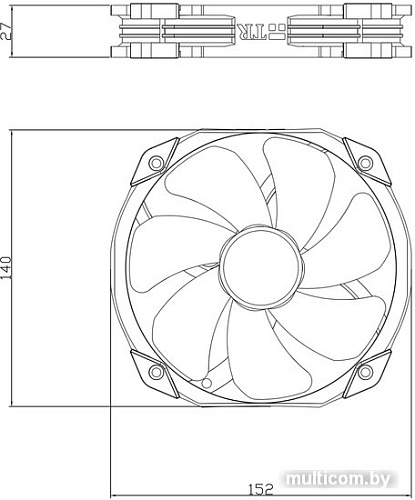 Вентилятор для корпуса Thermalright TL-D14S ARGB