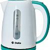 Электрочайник Delta DL-1106 (белый/мятный)