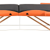 Массажный стол Atlas Sport складной 2-с 60 см деревянный (черно-оранжевый)