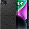 Чехол для телефона Spigen Liquid Air iPhone 14 Matte Black ACS05037 (черный матовый)