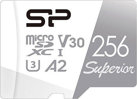 Карта памяти Silicon-Power Superior microSDXC SP256GBSTXDA2V20SP 256GB (с адаптером)