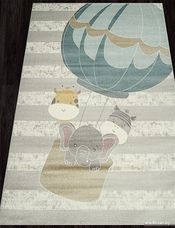 Ковер для жилой комнаты Merinos Izumrud F263-STAN-LIGHT GRAY (0.8х1.5)