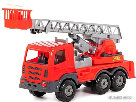Игрушечный транспорт Полесье Престиж автомобиль пожарный в лотке 79701