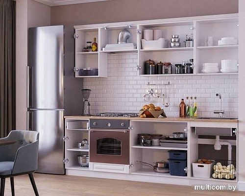 Готовая кухня Мебель-АРС Белла 2.4 м (акация белая)