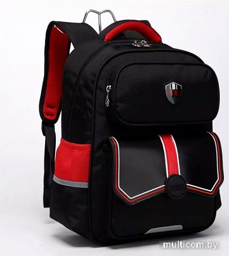 Школьный рюкзак Sun Eight SE-22006 (черный/красный)