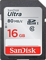 Карта памяти SanDisk SDHC (Class 10) 16GB [SDSDUNC-016G-GN6IN]
