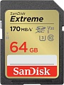 Карта памяти SanDisk Extreme SDXC SDSDXV2-064G-GNCIN 64GB