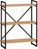 Стеллаж LoftyHome Бервин Рант 80 1627354 (дуб/черный)