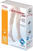 Чулки компрессионные Aries Avicenum 360 с кружевом и открытым носком 9999 (L, long)