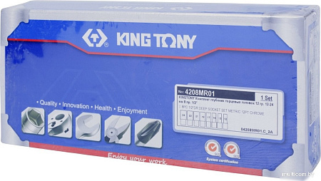 Набор головок слесарных King Tony 4208MR01