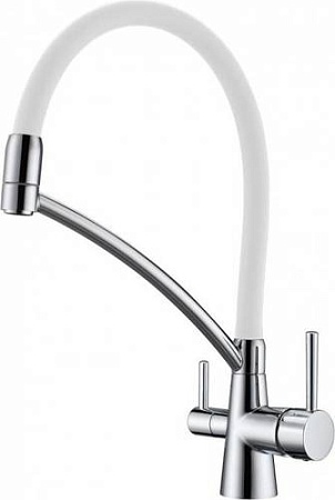Смеситель Paulmark Siegen Si213111-CRw (хром/белый)