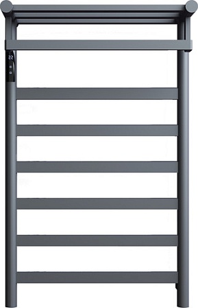 Полотенцесушитель Maxonor PL-TRE05-50-6-3 с полкой (серый, подключение слева)