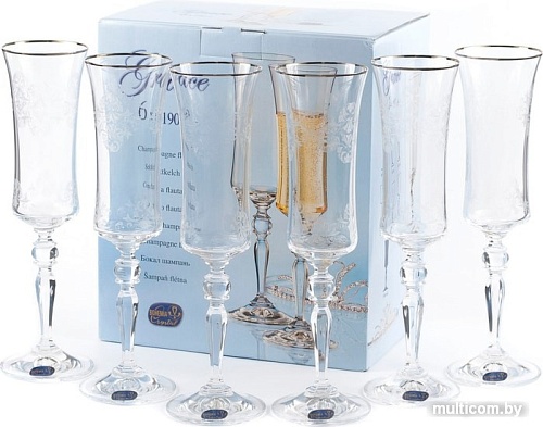 Набор бокалов для шампанского Bohemia Crystal Grace 40792/Q8982/190