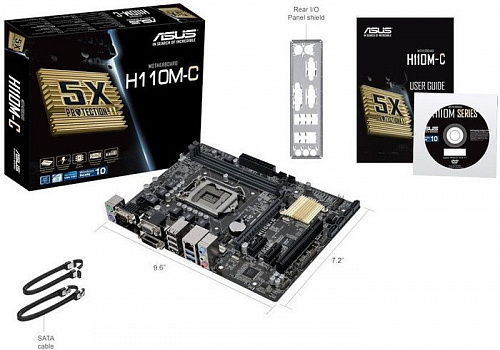 Материнская плата ASUS H110M-C