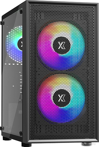 Корпус XASTRA A305M 3FRGB (черный)