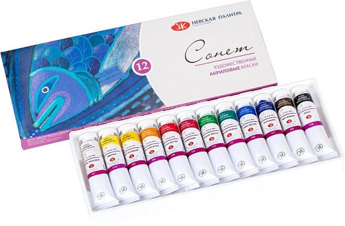 Акриловая краска Сонет 28411326 (12x18мл)