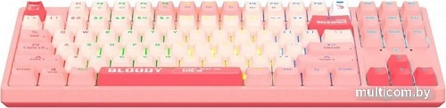 Клавиатура A4Tech Bloody S87 Energy Pink (Bloody BLMS Red Plus)
