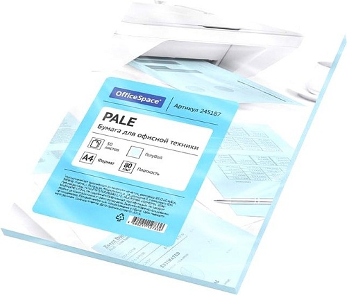 Офисная бумага OfficeSpace Intensive А4 80 г/м2 50 л 245187 (голубой)