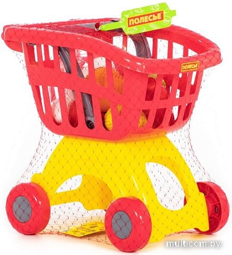 Тележка игрушечная Полесье Мини с набором продуктов №14 71385