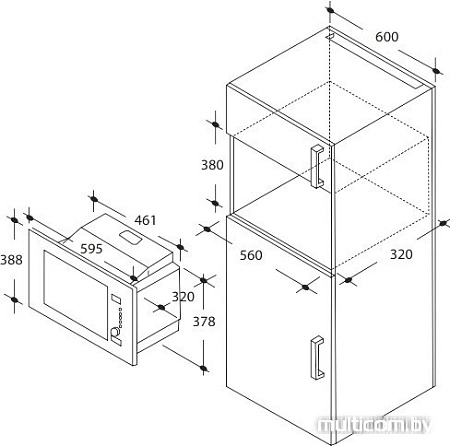 Микроволновая печь Candy MIC 20 GDFB