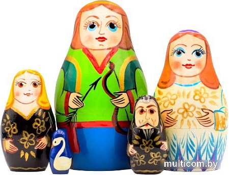 Развивающая игра Брестская Матрешка Лебединое озеро (набор 5 шт)