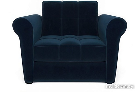 Кресло-кровать Мебель-АРС Гранд (велюр, темно-синий Luna 034)