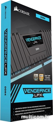 Оперативная память Corsair Vengeance LPX 2x8GB DDR4 PC4-19200 CMK16GX4M2D2400C14