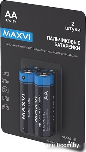 Батарейка Maxvi MBLR6ES2 AA 2 шт