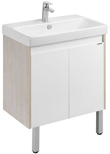 Акватон Тумба с умывальником Сканди Doors 70 1A2789K0SDB20 (белый/дуб верона)