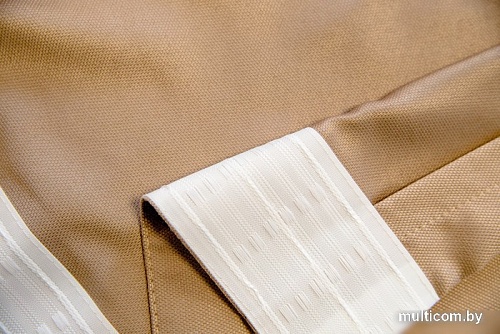 Комплект штор Decoretto Канвас теплый КТП-K33 4.5x2.6 м (песочный, 2 шт)