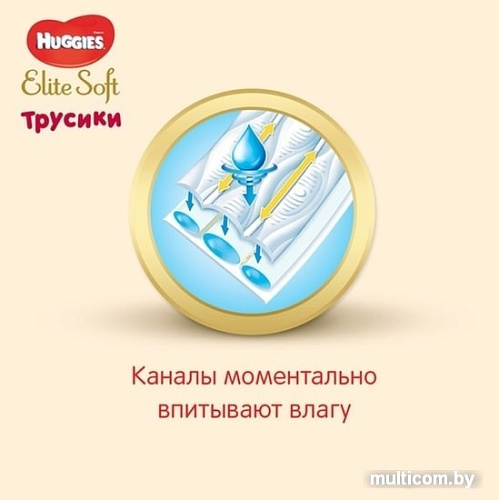 Трусики-подгузники Huggies Elite Soft Giga 3 (72 шт)