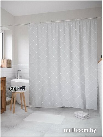 Шторка-занавеска для ванны JoyArty Точечные соединения sc_13580