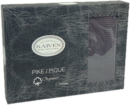 Плед Karven Dantelli Waffle Pike Евро 200x220 Р 931 (темно-серый)