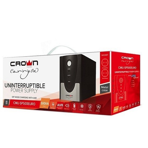 Источник бесперебойного питания CrownMicro CMU-SP500 Euro