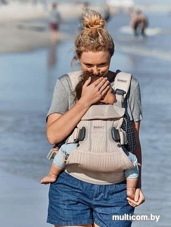 Рюкзак-переноска BabyBjorn One Air Mesh (жемчужно-розовый)