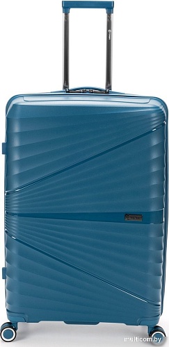 Чемодан-спиннер Torber Nevo T2207L (синий)